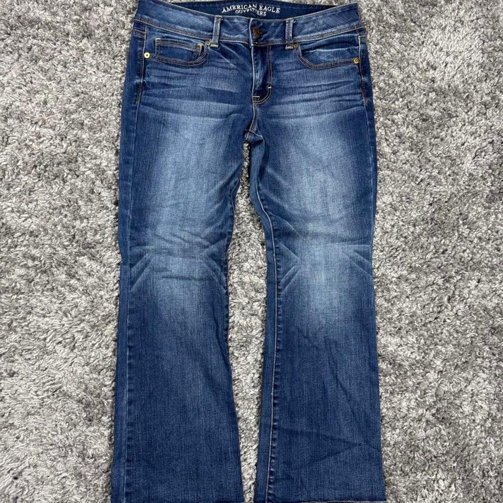 American Eagle AEO Kick Boot Super Stretch Jeans Women's Size 12 Short